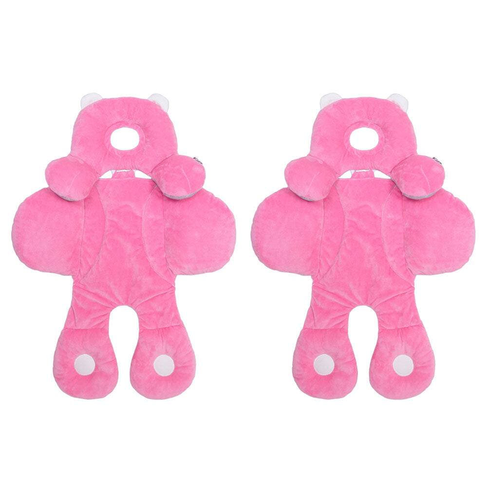 Benbat Travel Friends Infant Head/Neck/Body Pillow Support 0m+ BabyKids Pink (2 Pack)
