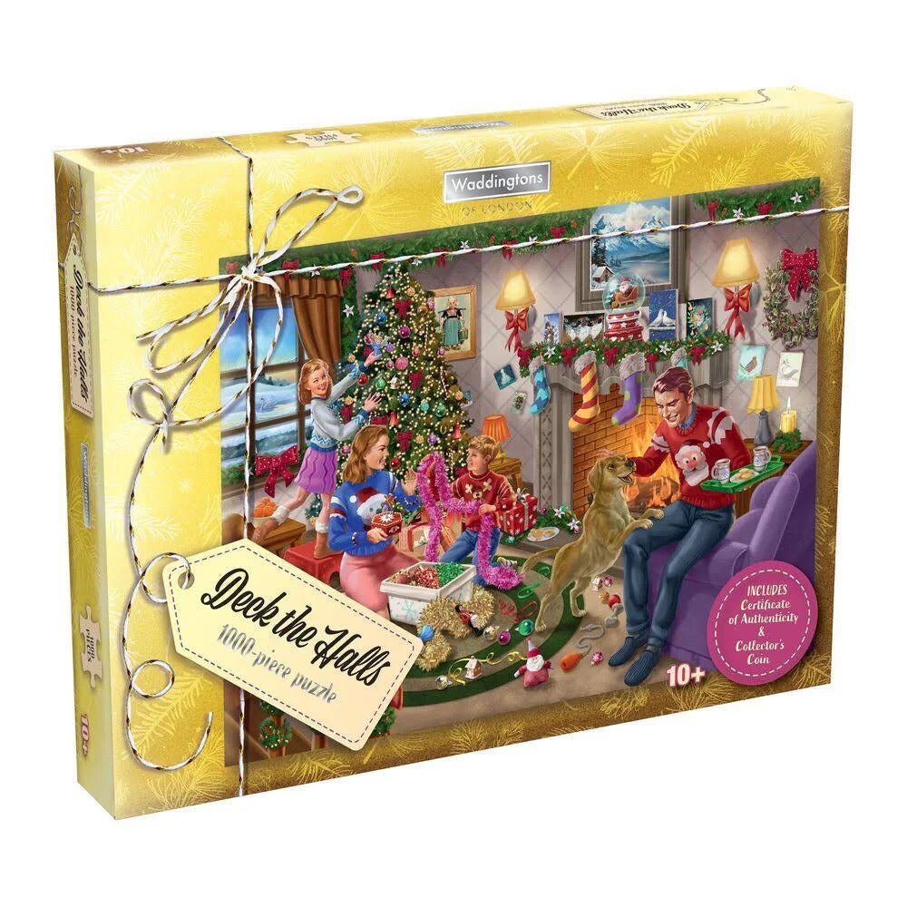 Waddingtons Christmas Puzzle Deck the Halls 10+ (1000 Pieces)