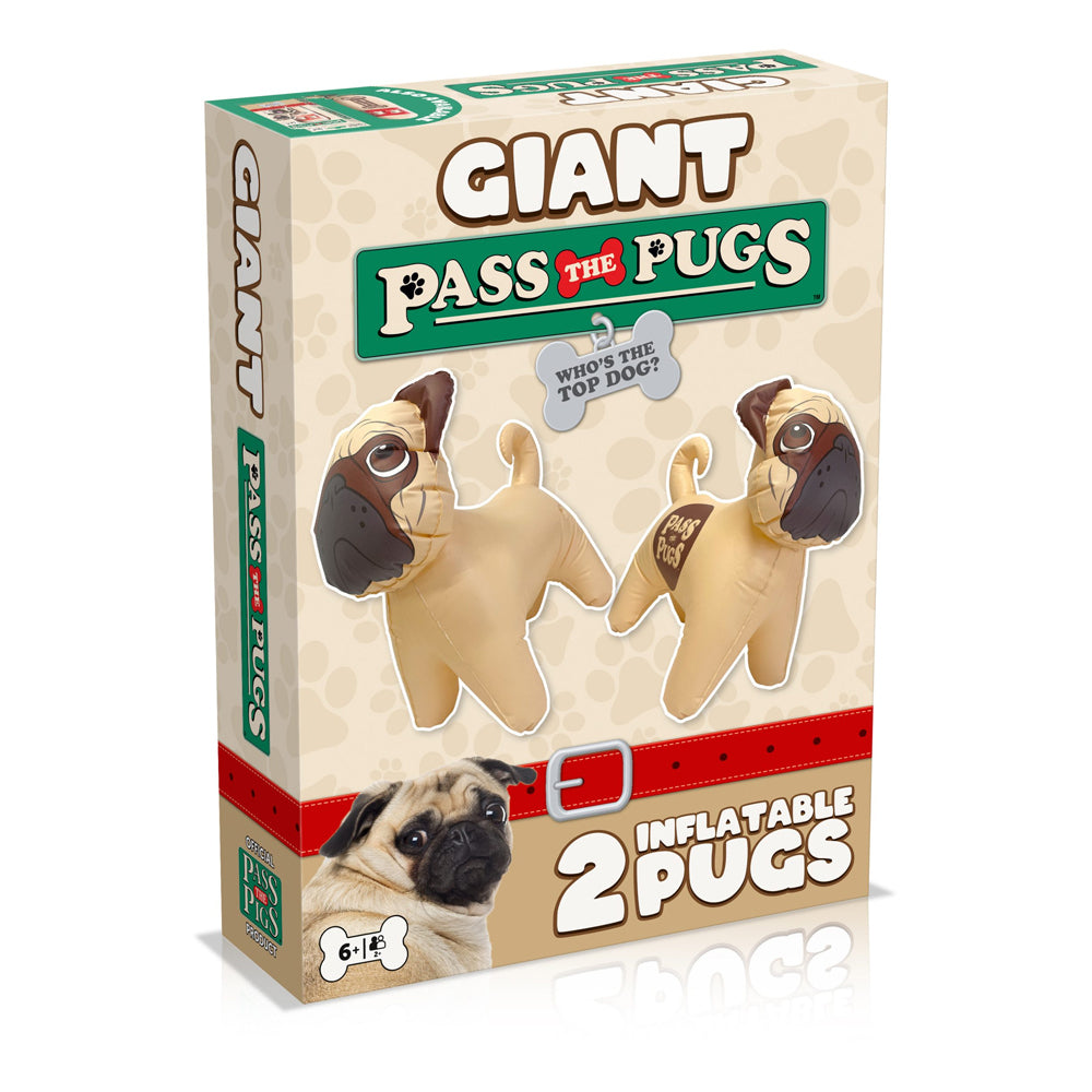 Pass the Pigs Pass The Pugs Giant Edition Inflatable Animals Family Fun Outdoor Game 6y+ (2 Pieces)