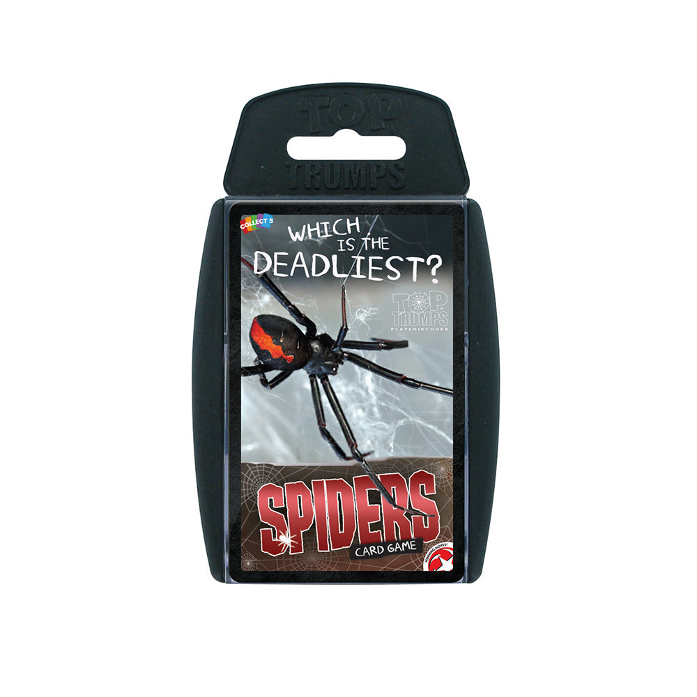 Top Trumps Spiders Interactive Kids/Adult Playing Card Deck Game/Collection 5+