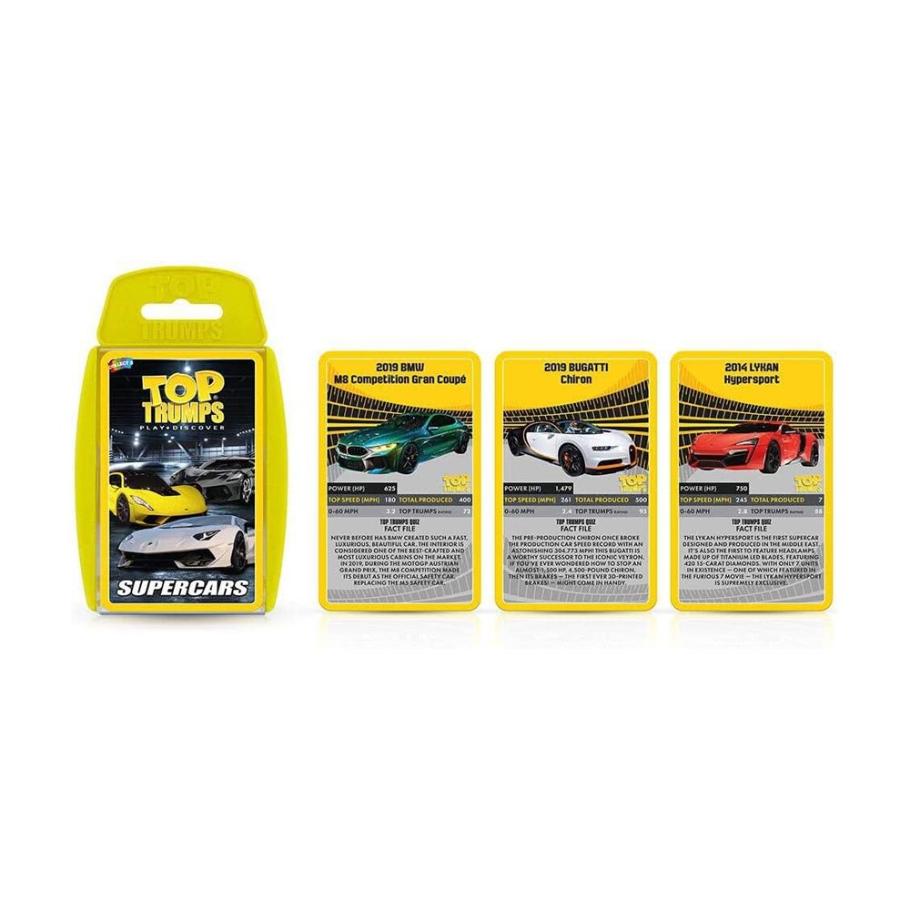 Top Trumps Supercars Adult Interactive Playing Card Deck Game/Collection 5+ — image 2
