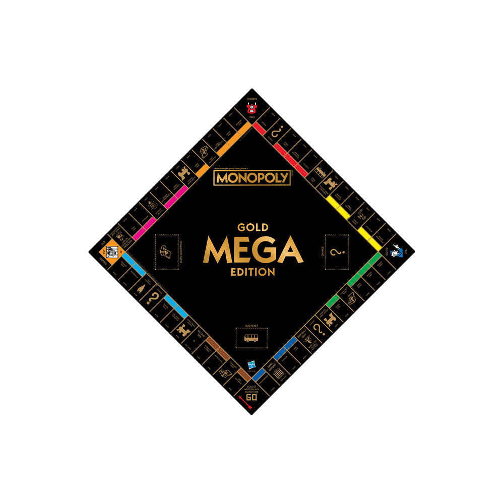 Monopoly Gold Mega Edition Kids Family Party Tabletop Themed Board Game Luxury — image 2