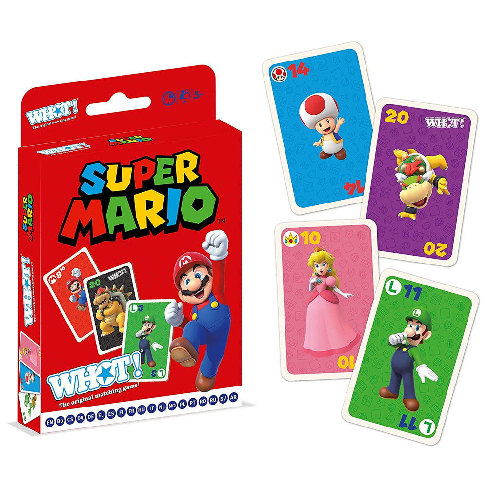 Whot! Super Mario Edition Themed Tabletop Kids Card Guessing/Memory Game 5y+ — image 2