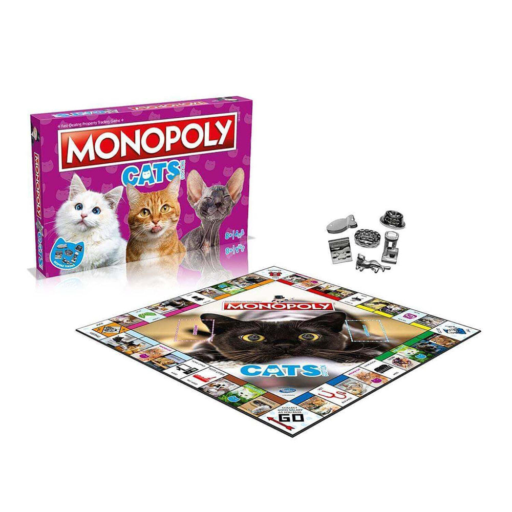Monopoly Cats Edition Kids/Family Party Tabletop Themed Board Game 8+