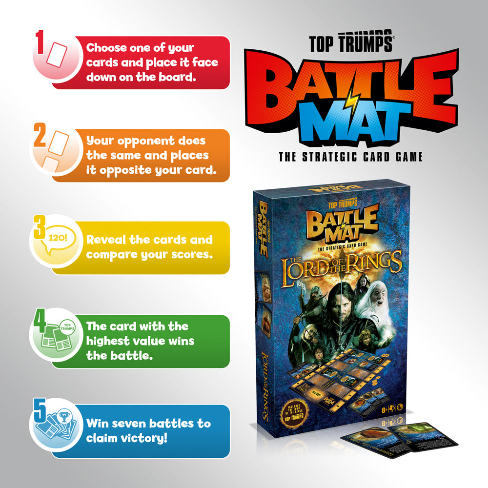 Top Trumps Battlemat Lord of the Rings Edition Tabletop Themed Card Game 8+ — image 3