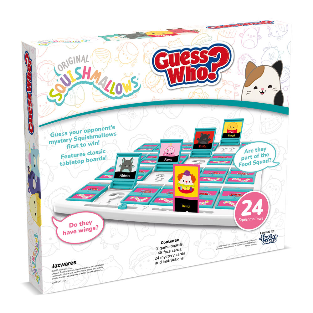 Guess Who 3+ Squishmallows Edition Children's Guessing Board Game — image 2