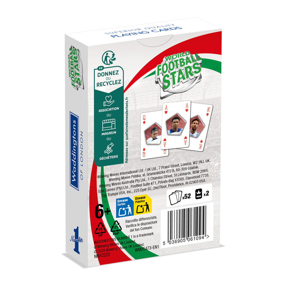 World Football Stars 5+ Edition Family and Kids Playing Cards Game