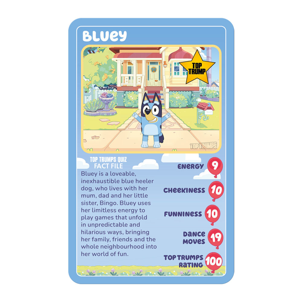 Top Trumps 5+ Bluey Edition Family and Kids Trivia Card Game — image 2