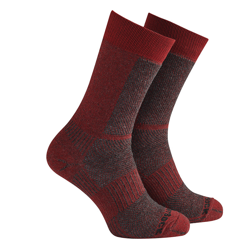 Wrightsock Eco Lt Hike Crew BLK/Red Unisex Socks L AU 8-11.5 Mens/9.5-11 Womens — image 5