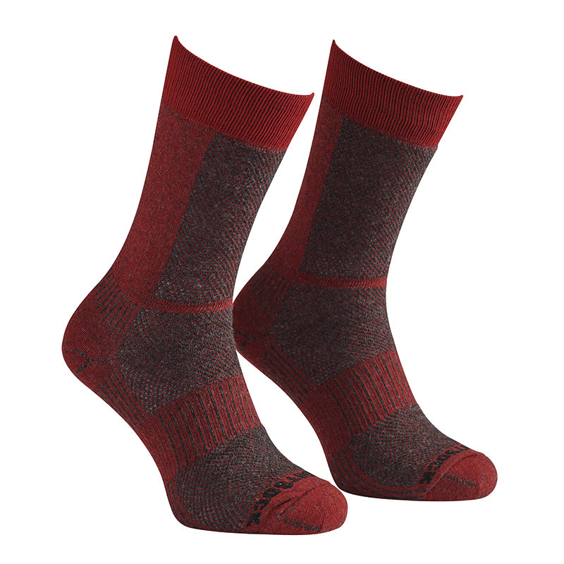 Wrightsock Eco Lt Hike Crew BLK/Red Unisex Socks L AU 8-11.5 Mens/9.5-11 Womens — image 3