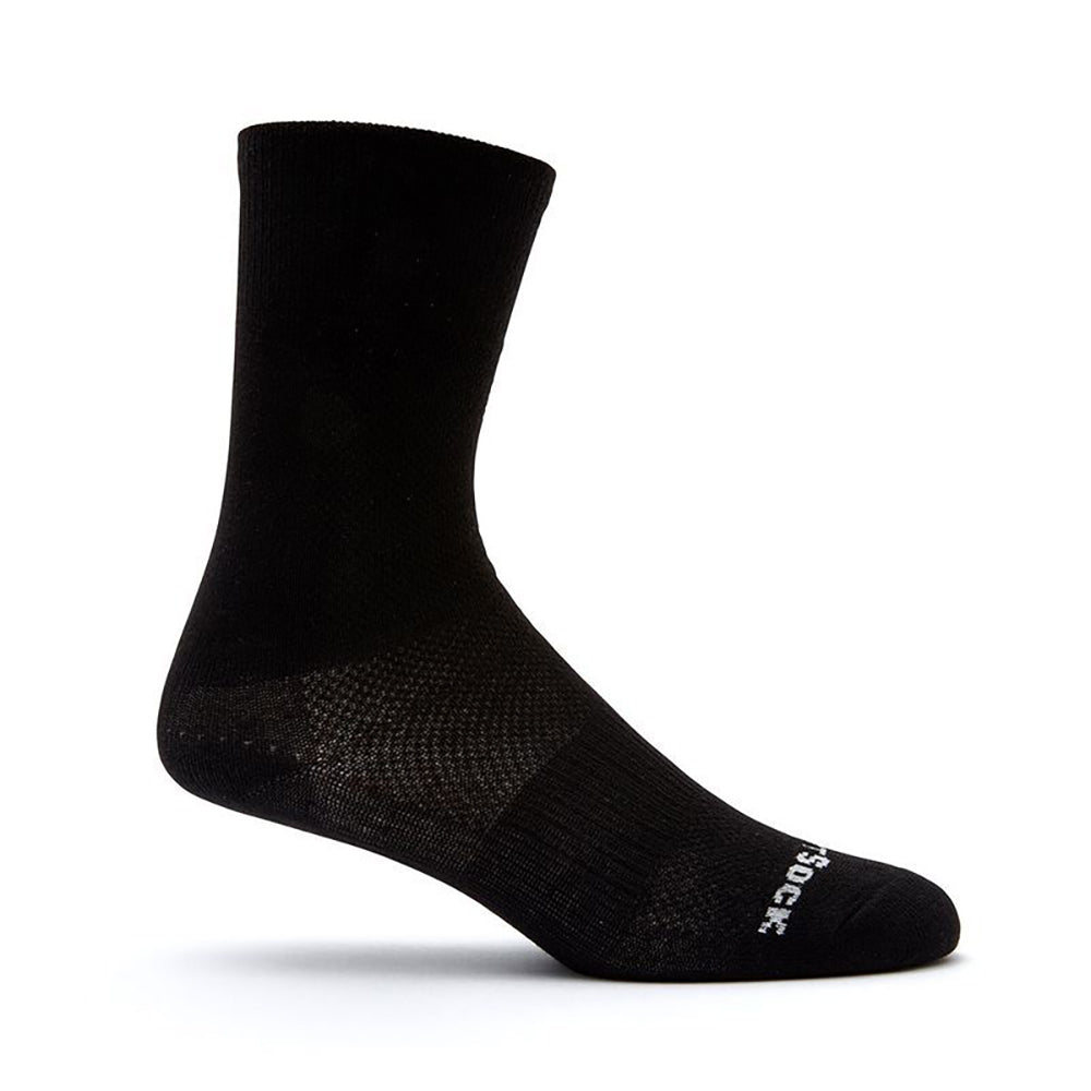 Wrightsock Coolmesh II Crew Black Unisex Running/Active Socks XL AU 12+ Mens