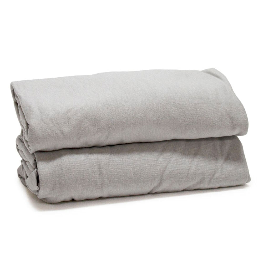 Onkaparinga Baby Cotton Jersey Wraps Sleeping Blanket Wrap Silver (2 Pack) — image 3