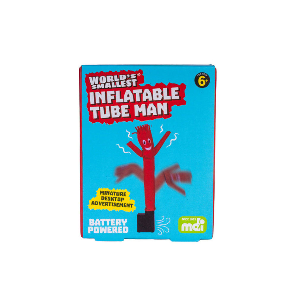 Worlds Smallest Inflatable Tube Man Cartoon Design Desk Decor Red Fun Toy (2 Pack) — image 2