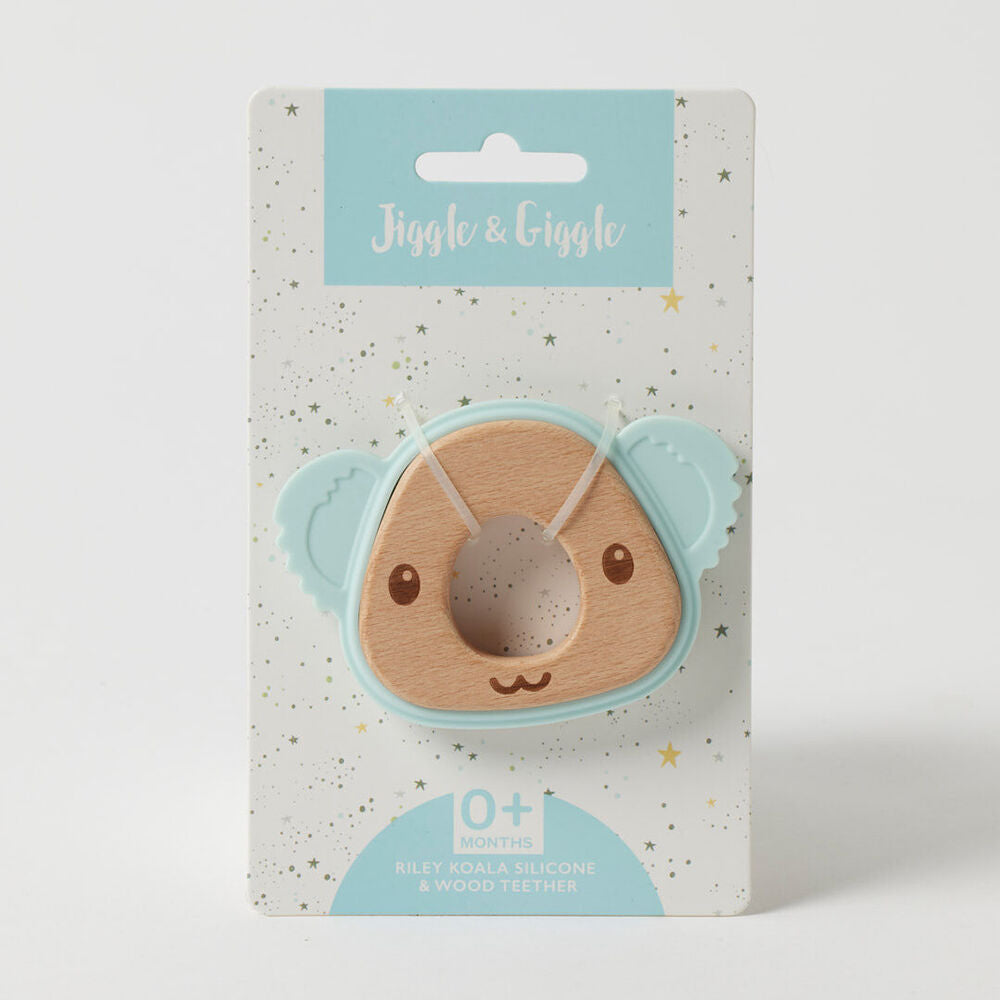 Jiggle & Giggle Silicone Baby Teether Toy Riley Koala Blue — image 2