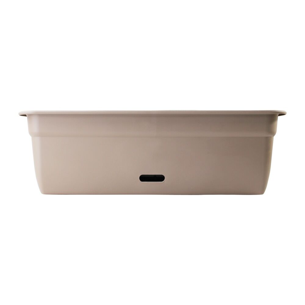 Homeleisure WaterSaver Rect Planter Flower/Plant Pot Garden Decor 75cm Taupe