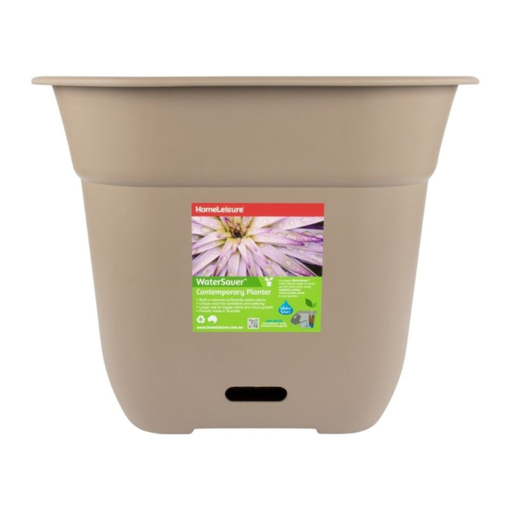 Homeleisure WaterSaver Square Planter Flower/Plant Pot Garden Decor 40cm TPE