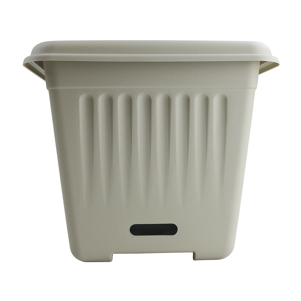 Homeleisure WaterSaver Traditional Square Planter Flower/Plant Pot 28cm Stone