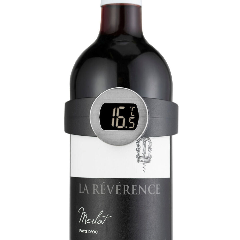 Cellardine Wine Bottle Bracelet Digital Thermometer Barware Accessory Black — image 2