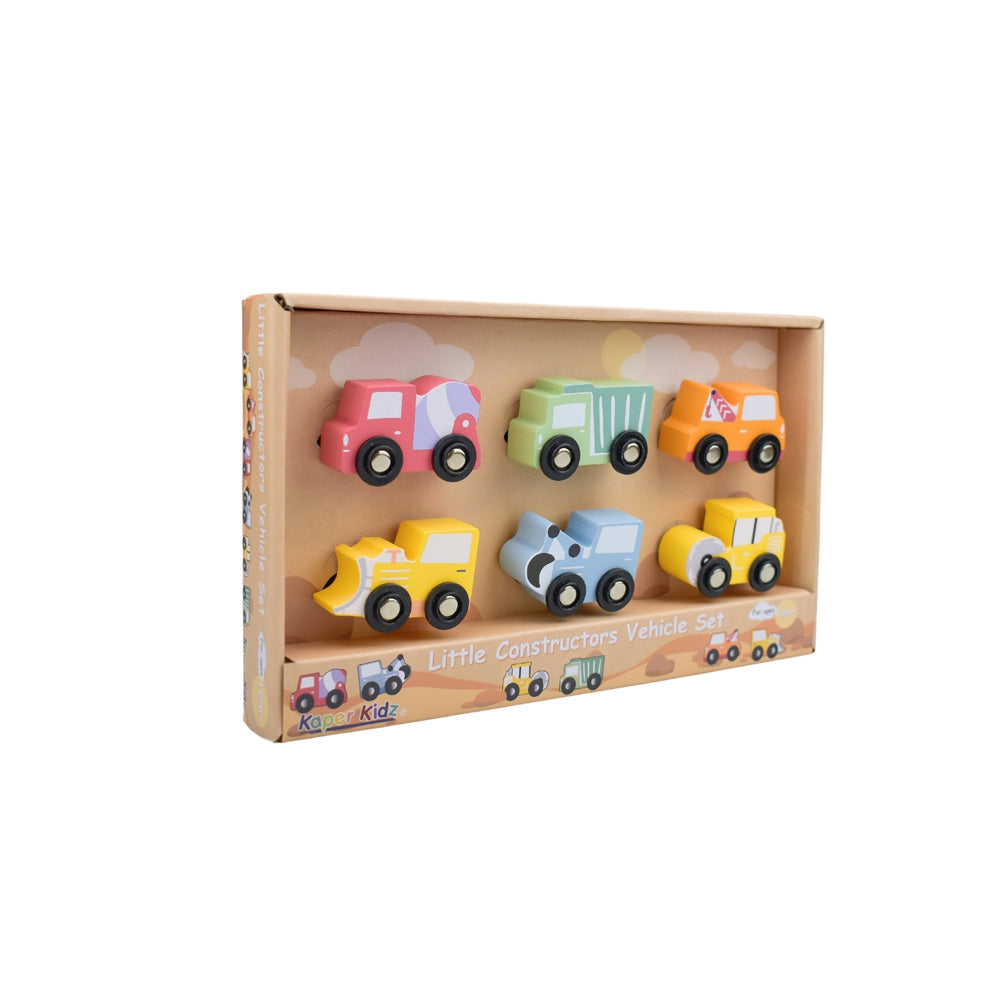 Kaper Kidz Wooden Little Constructors Vehicle Toy Set 6pc 18m+ — image 5