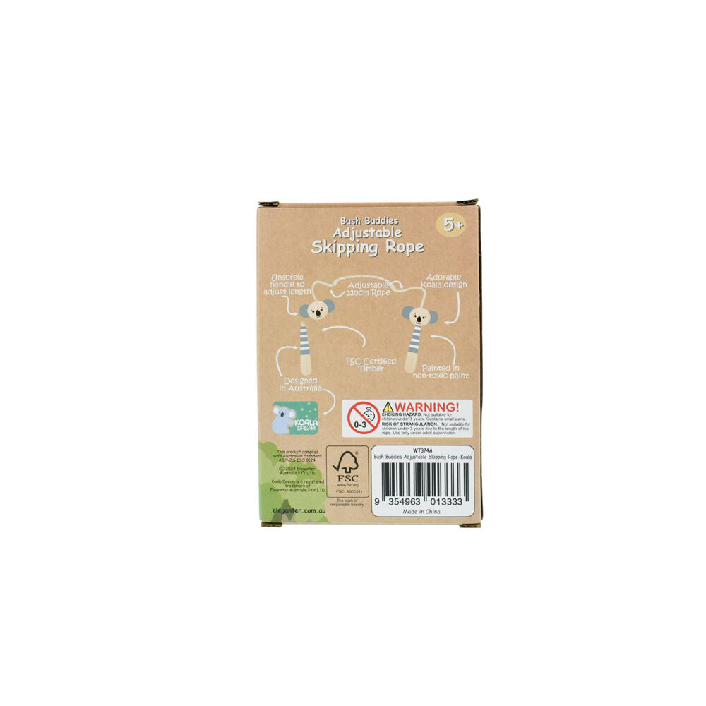 Koala Dream Bush Buddies Koala Wooden Skipping Rope Kids/Children 5y+ (4 Pack) — image 7