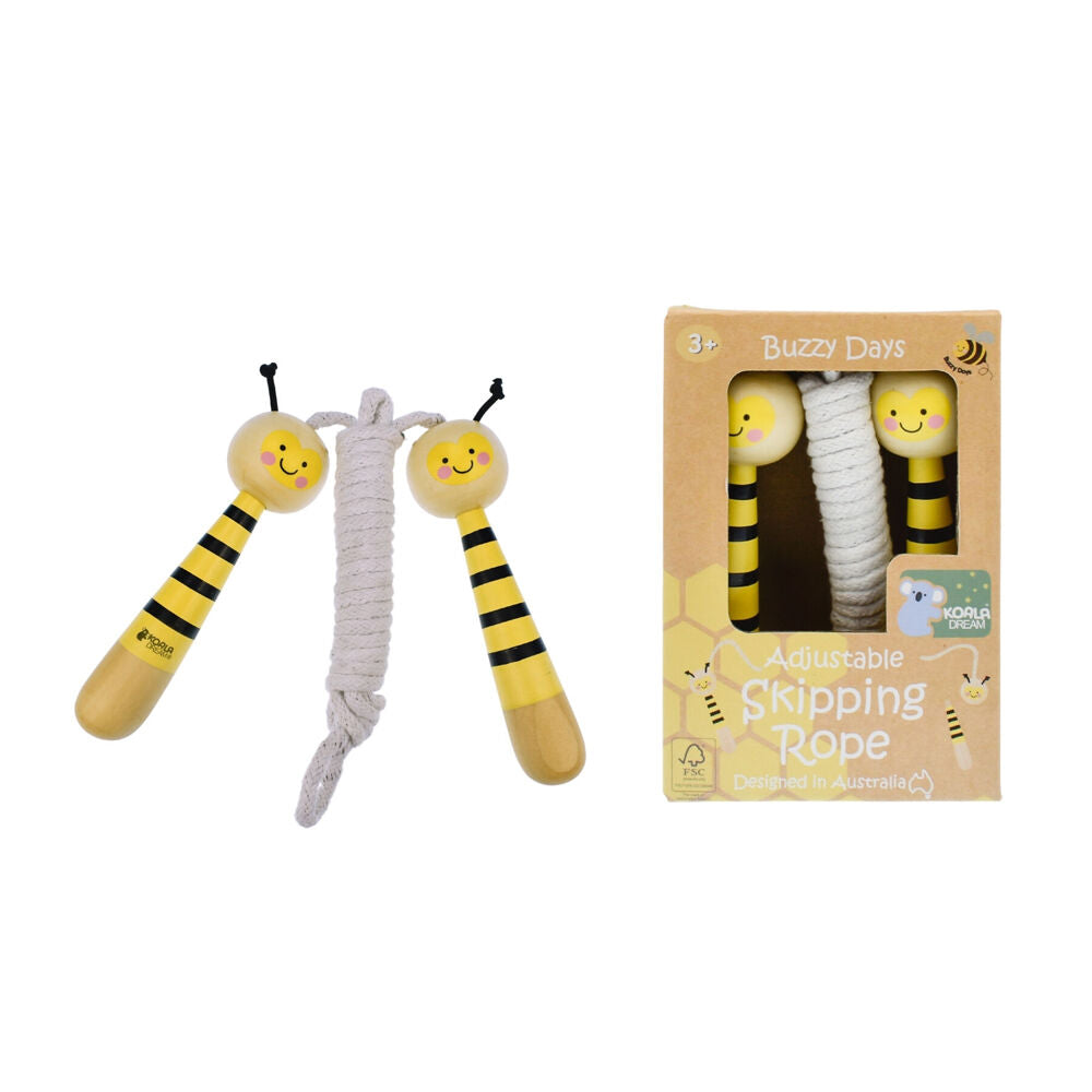 Koala Dream Buzzy Days Bee Wooden Adjustable Skipping Rope Kids/Children 5y+ — image 3