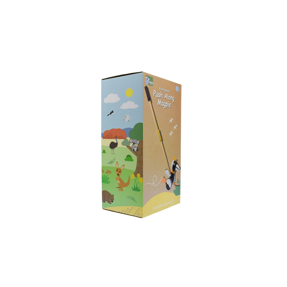Koala Dream 12m+ Wooden Push Along Magpie Baby/Toddler Walker Toy — image 4