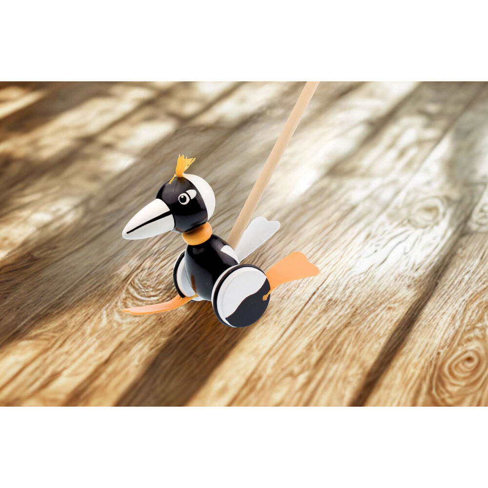 Koala Dream 12m+ Wooden Push Along Magpie Baby/Toddler Walker Toy — image 7