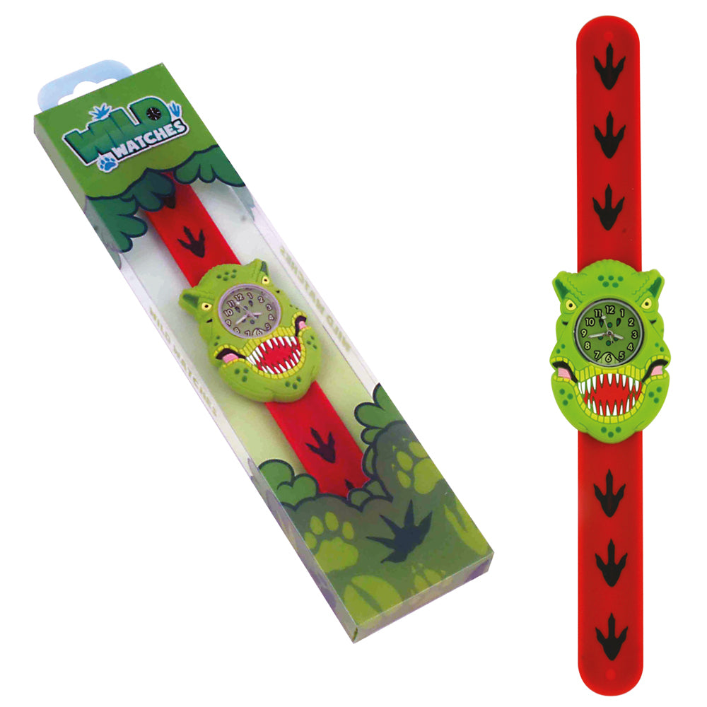 Wild Watches 25cm T-Rex Animal Snap Wrist Watch Kids/Child Analogue Wristwatch — image 3