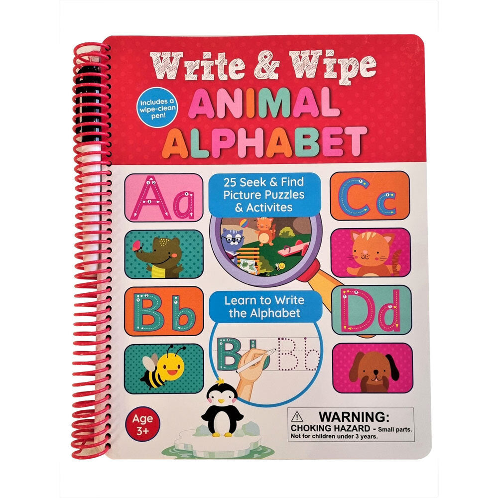 Buddy & Barney Write & Wipe Animal Alphabet Seek & Find Activity Book 3+ — image 2