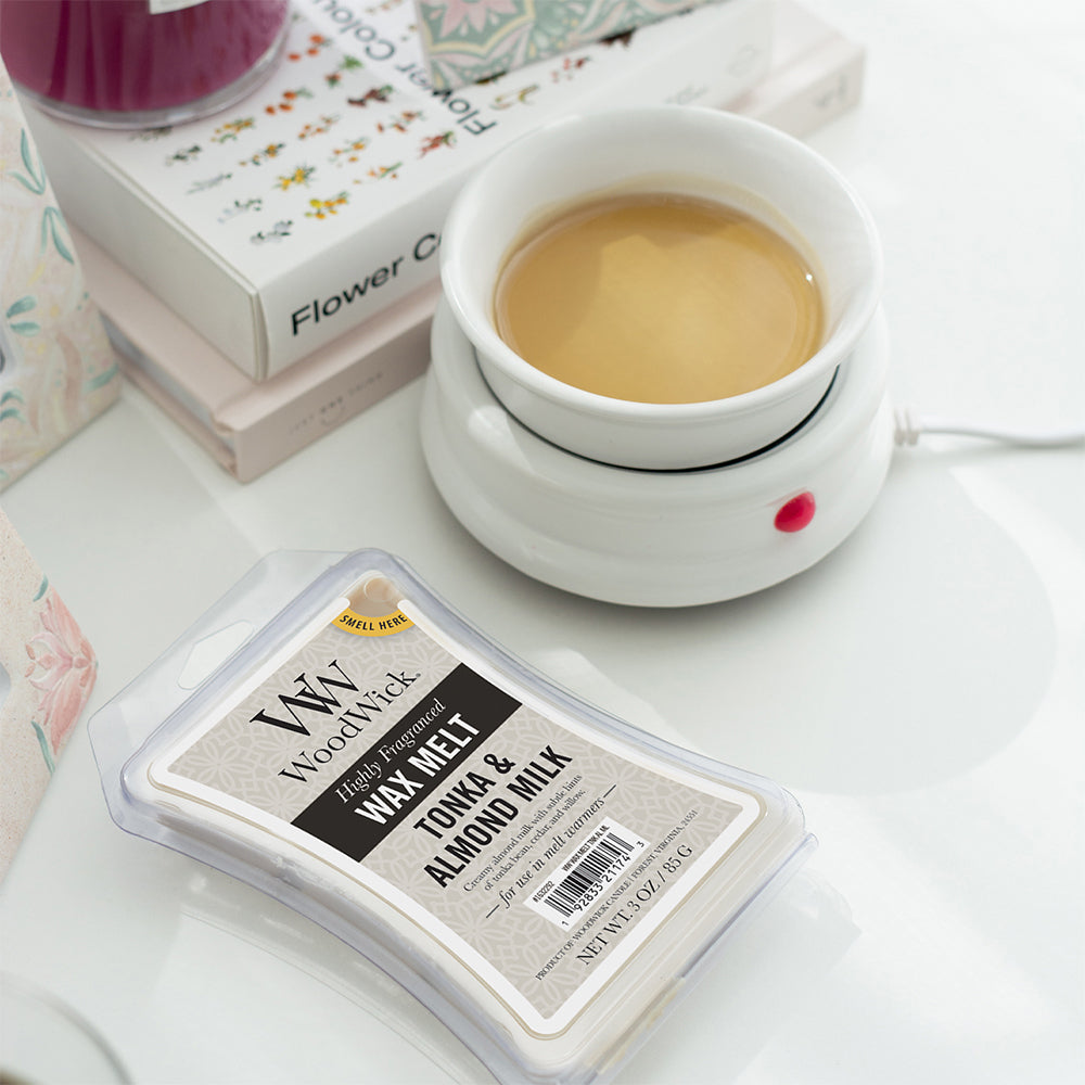 Woodwick Tonka & Almond Milk Wax Melt Exquisite Fragrance Home High Scented Cube — image 2