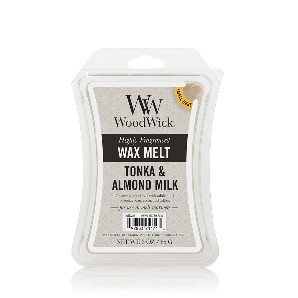 Woodwick Tonka & Almond Milk Wax Melt Exquisite Fragrance Home High Scented Cube