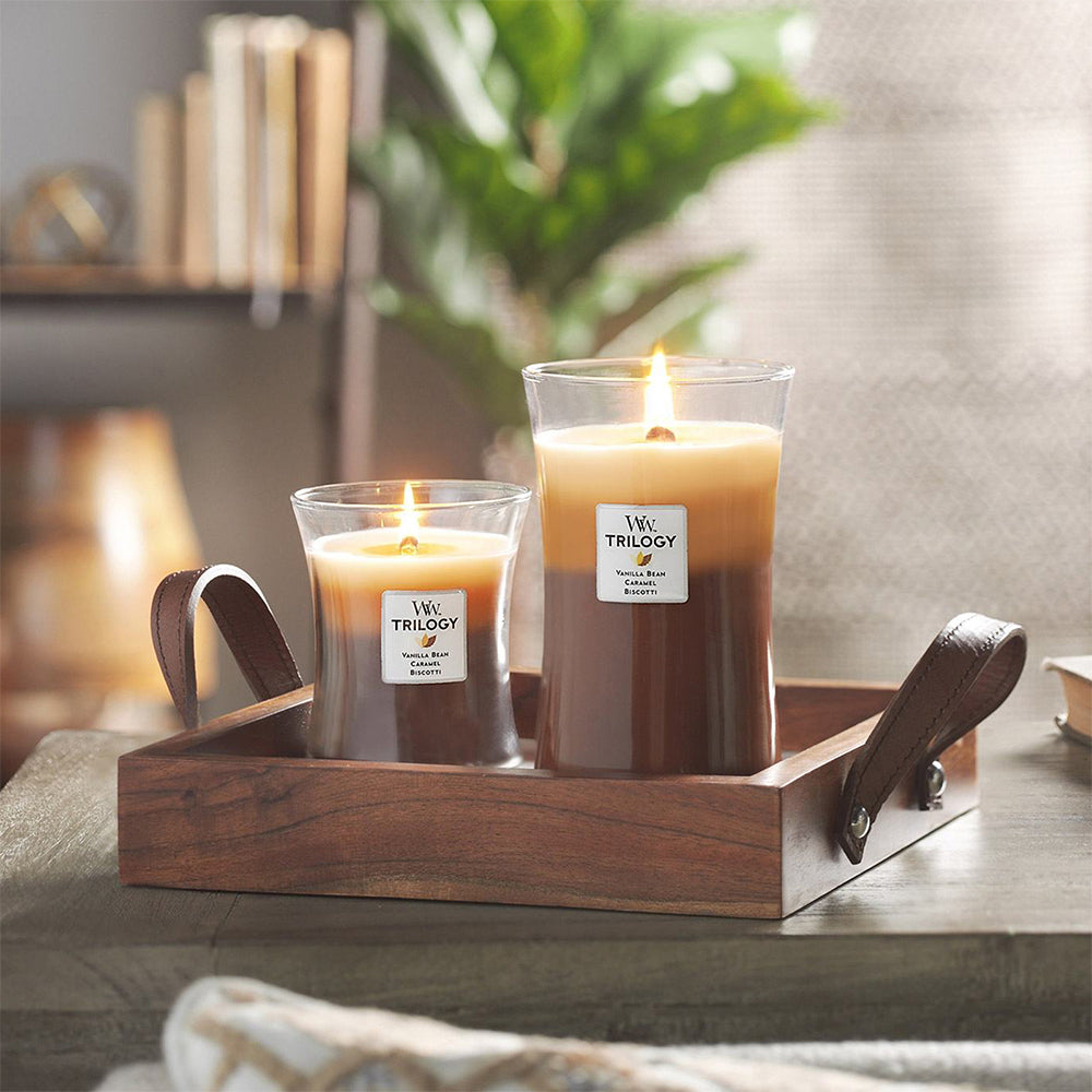 Woodwick Cafe Sweets Trilogy Scented Crafted Candle Glass Wax w/ Lid Medium — image 2
