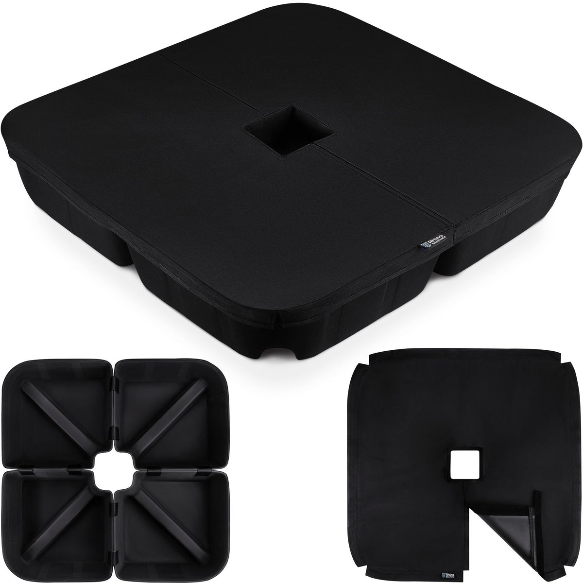 Rhino EVA Stand Base Weight Square Holder For 90kg Cantilever Umbrella Black