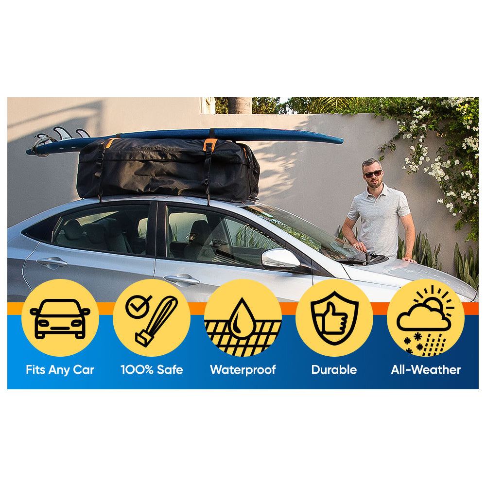Rhino Bagmate 540L Military Grade Multipurpose Waterproof Car Roof Bag Black — image 9