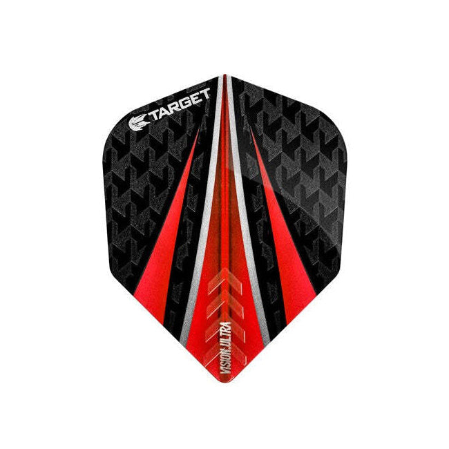 Target Vision Ultra Dart 3-Flights Standard Tail/Wing Accessory Set (3 Pieces) — Red