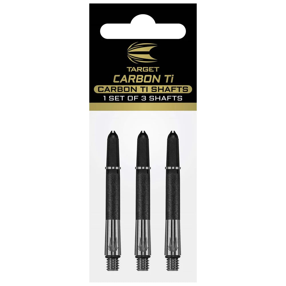 Target Carbon-Ti Titanium Shaft/Dart Stem Accessory Intermediate Black (3 Pieces)