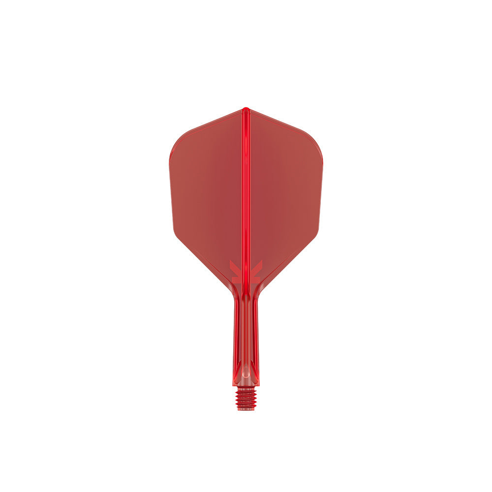 Target K-Flex Moulded Flight & Shaft No.6 Medium - Red (2 Pack) — image 2