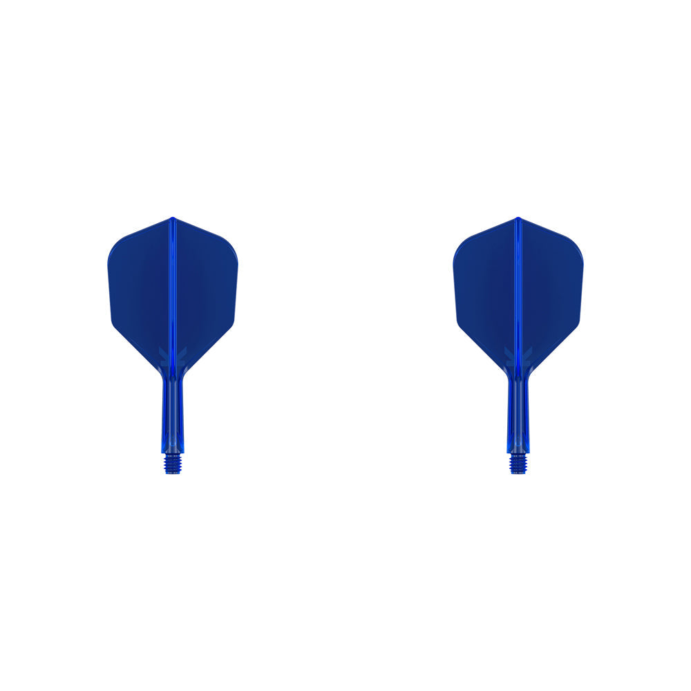 Target K-Flex Moulded Flight & Shaft No.6 Medium - Blue (2 Pack)