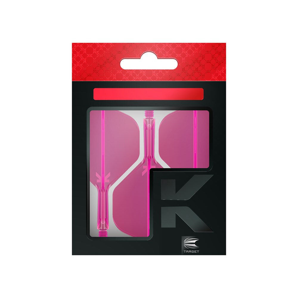 Target K-Flex No 2 Durable Dart Flight & Shaft Medium 33mm Neon Pink (3 Pieces)