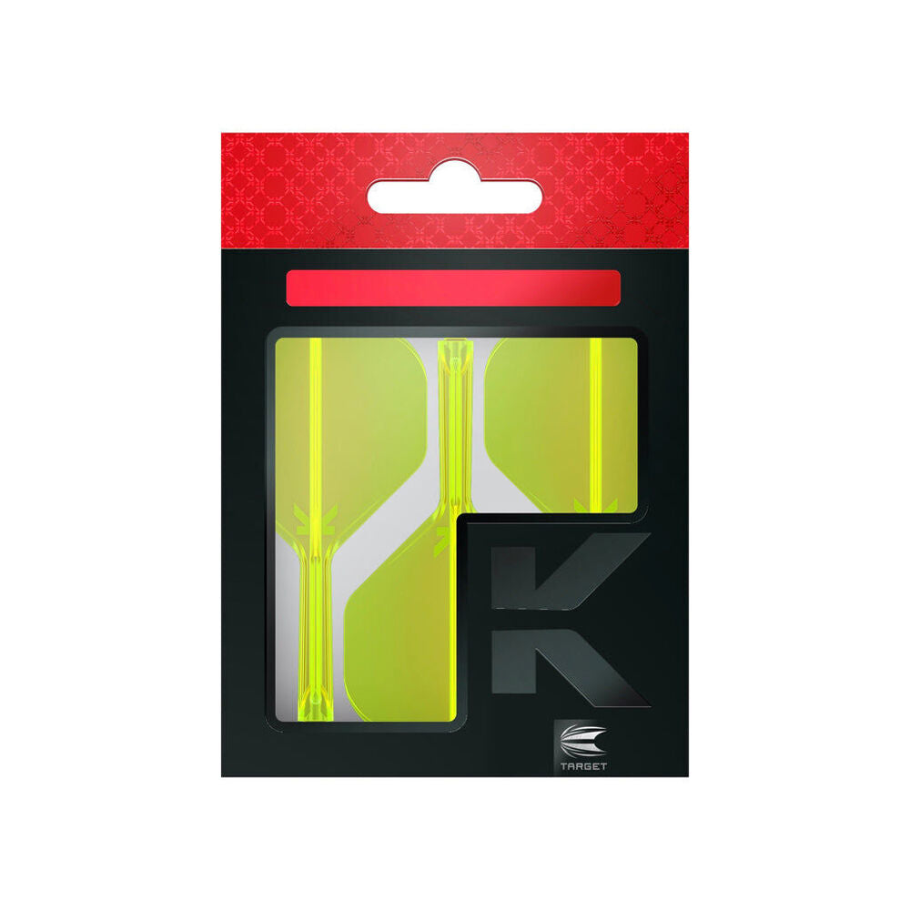 Target K-Flex No 2 Durable Dart Flight & Shaft Short 19mm Neon Yellow (6 Pieces) — image 2