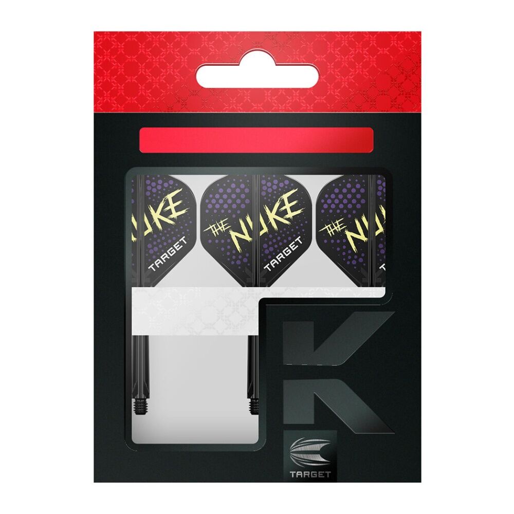 Target Luke The Nuke Littler K-Flex No.2 Durable Dart Flight & Shaft Short (3 Pieces)
