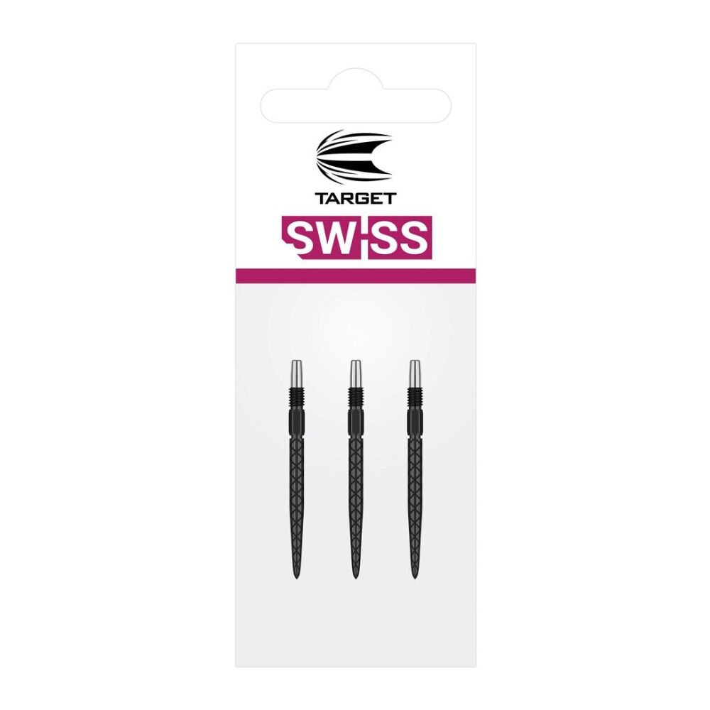Target Swiss Diamond Pro Steel Tip Quick-Change Dart Points 40mm Black (9 Pieces) — image 3