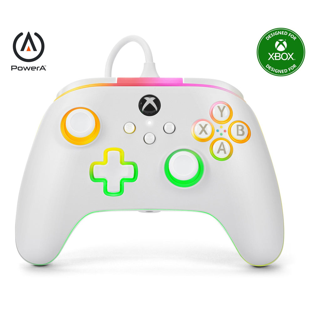 Powera Xbox Series S/X 3m Wired Console Gaming Controller Lumectra White — image 2