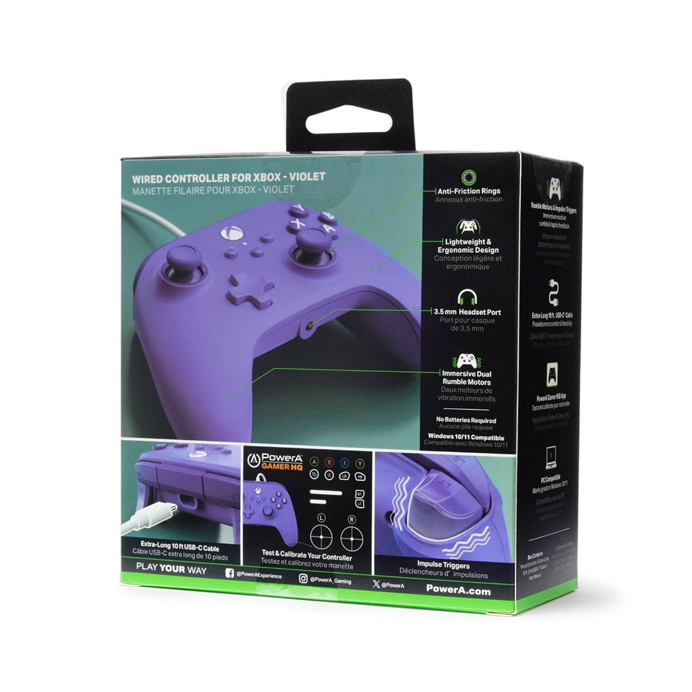 Powera Xbox Series X/S Wired Lightweight Gaming Gamepad Controller Violet — image 4