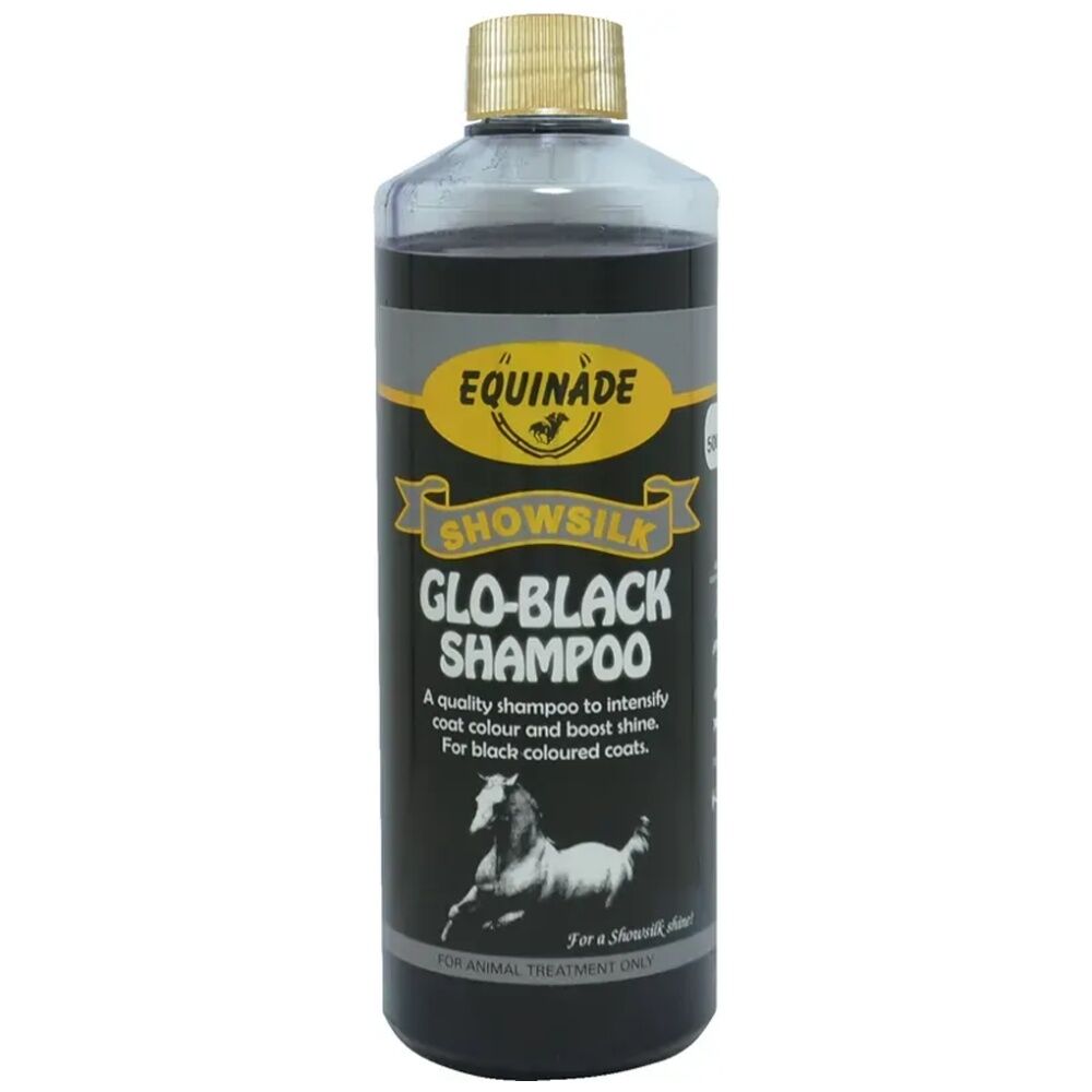 Equinade 500ml Showsilk Glo Black Horse Coat Grooming Care Shampoo