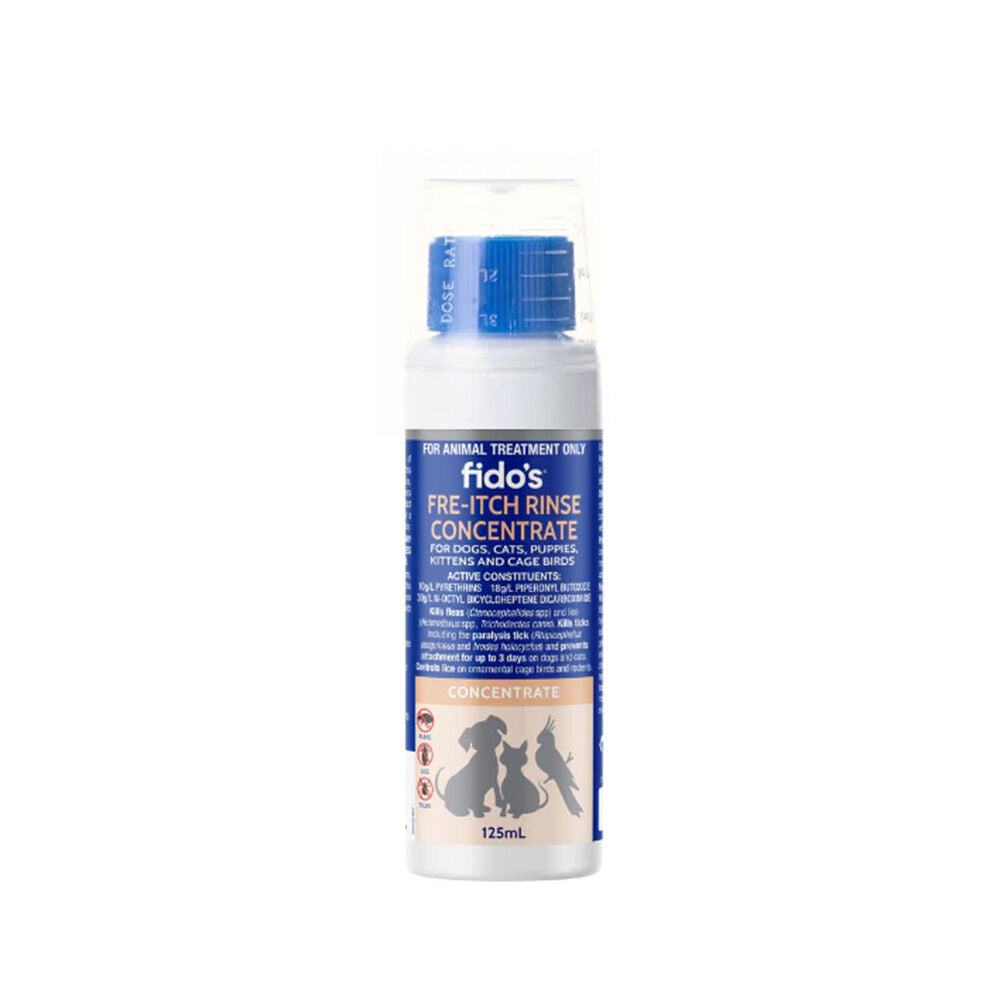 Fidos 125ml Free-Itch Rinse Concentrate Pet Dog Grooming Care