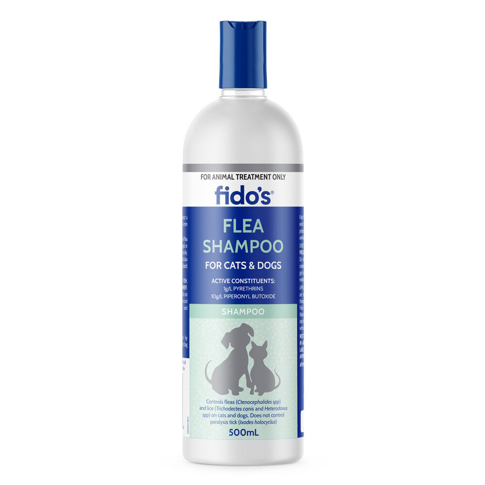 Fidos 500ml Pet Dog & Cat Grooming Washing Care Shampoo Flea