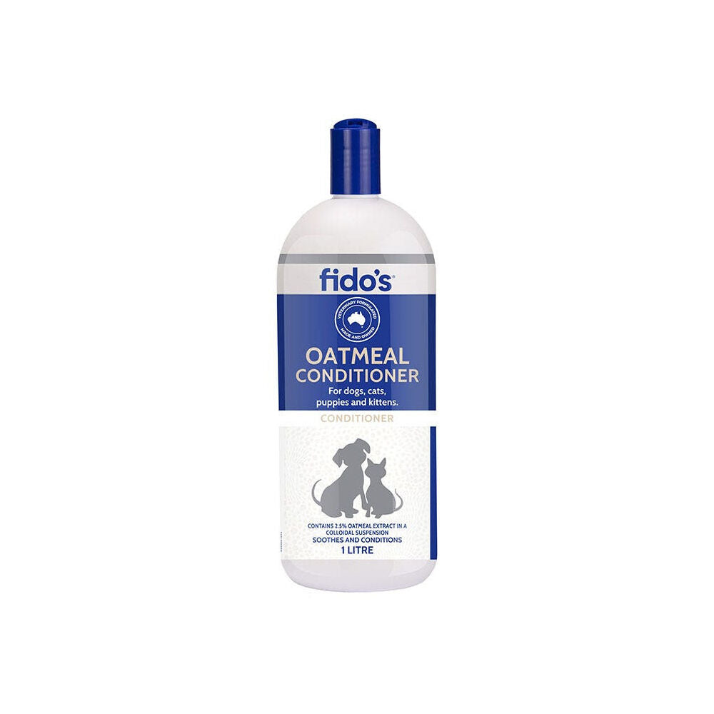 Fidos 1L Pet Dogs & Cats Oatmeal Conditioner Grooming Care
