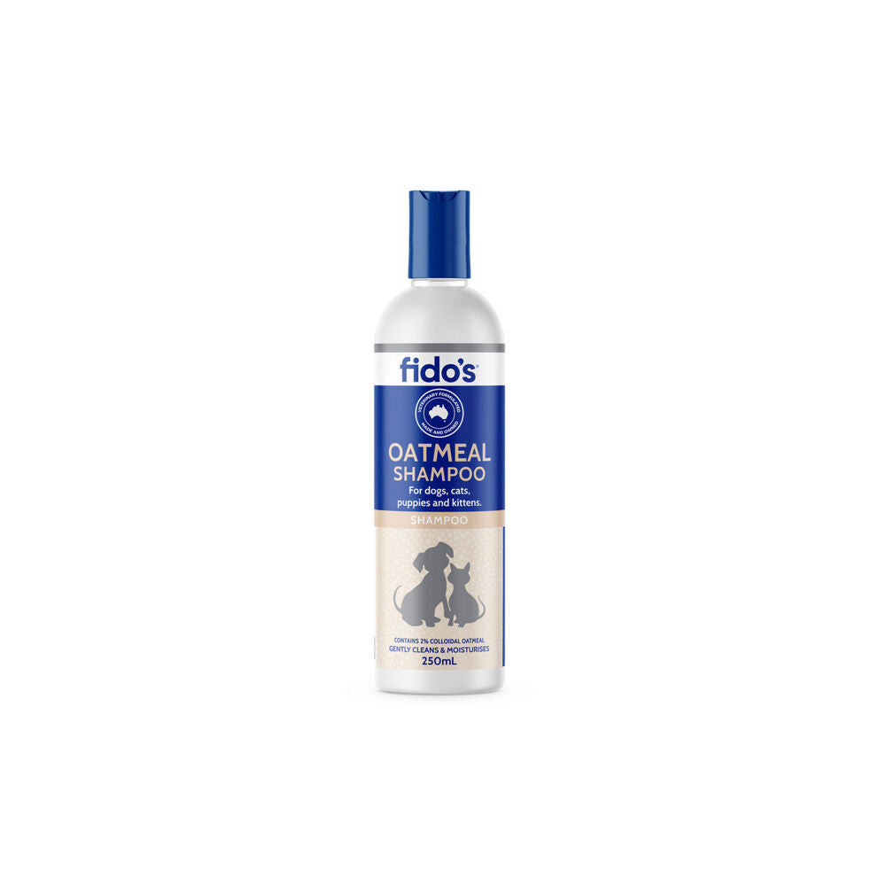 Fidos 250ml Pet Dog & Cat Grooming Washing Care Shampoo Oatmeal