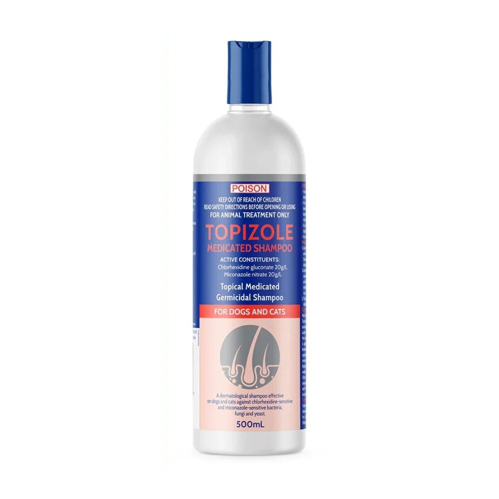 Fidos 500ml Pet Dog & Cat Grooming Washing Care Topizole Medicated Shampoo